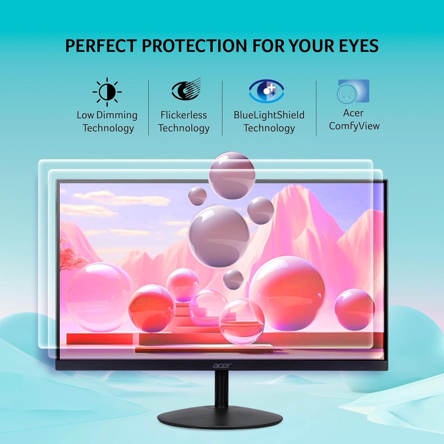 Acer SA322QU 31.5 Inch WQHD 2560x1440 Resolution IPS Ultra Slim (7.2mm) Backlit LED LCD Monitor