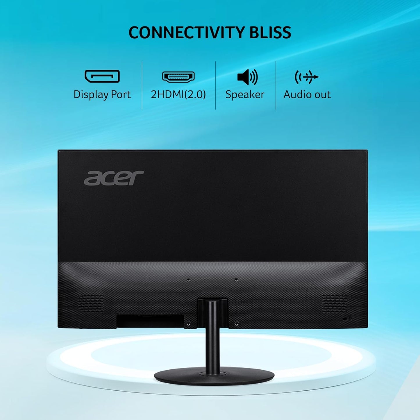 Acer SA322QU 31.5 Inch WQHD 2560x1440 Resolution IPS Ultra Slim (7.2mm) Backlit LED LCD Monitor