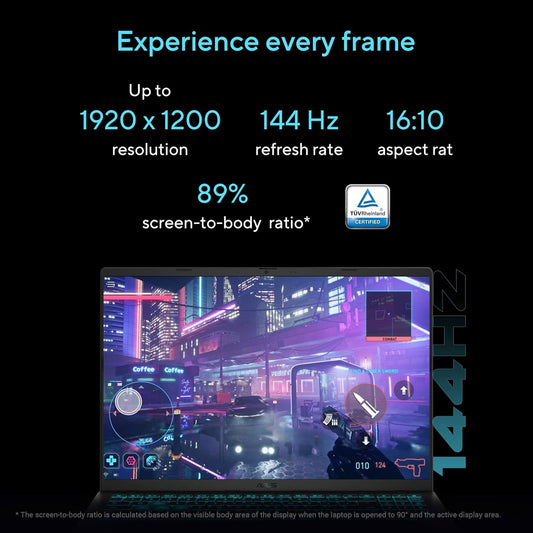Asus Intel Core7/ RTX5060- 8GB/ 16G/ 512GB PCIe 4.0 NVMe M.2 SSD/ 16" WUXGA ANTI-GLARE NON-TOUCH,300NITS,NTSC:45%(144HZ),VIPS-NB(RP)/ Backlit  Keyboard - With Copilot key/ 63Whr/ WIN 11/ OFFICE HOME 2024 (IN)+M365 BASIC/ 0/ McAfee(1 year)/ Black