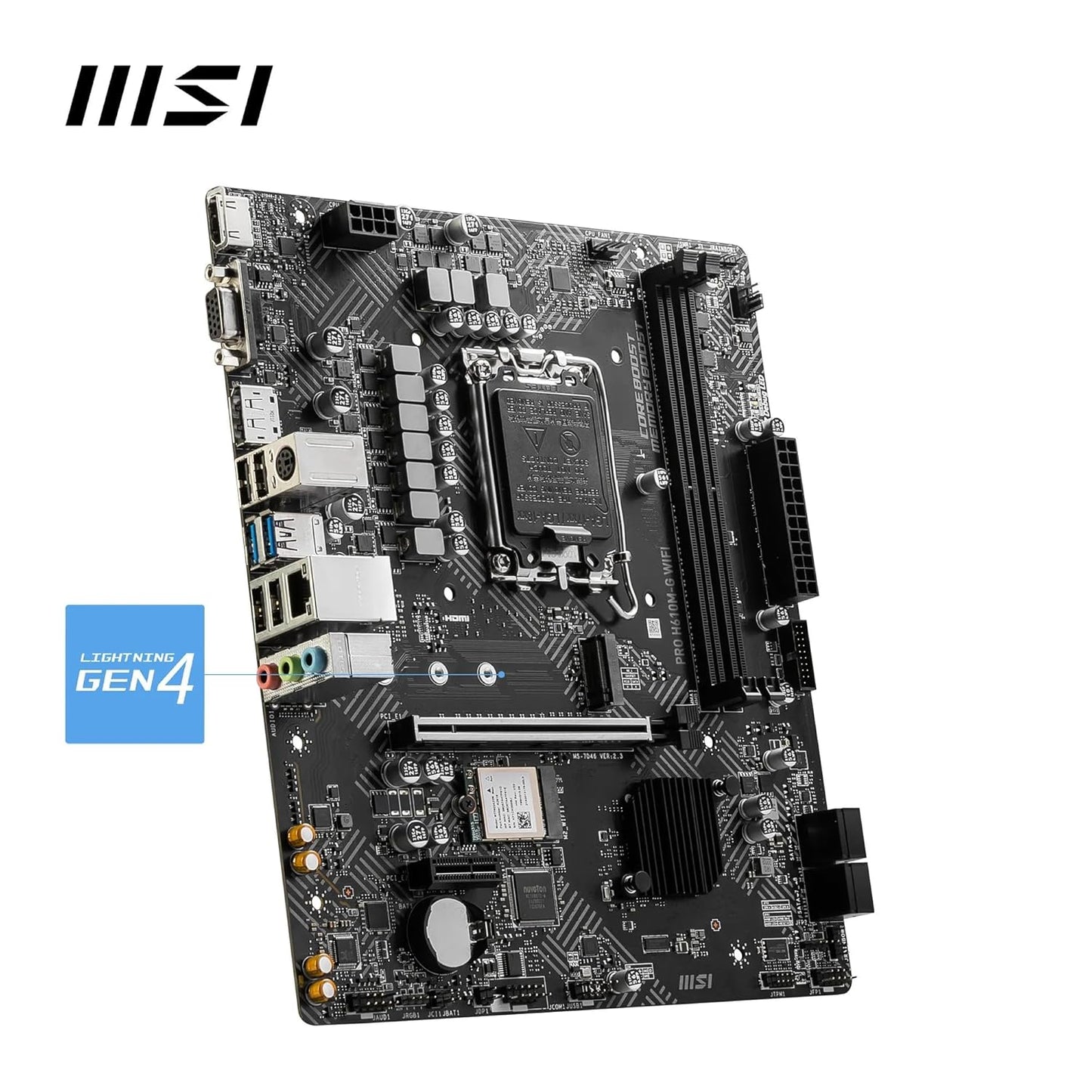 MSI PRO H610M-G WIFI DDR5 MOTHERBOARD