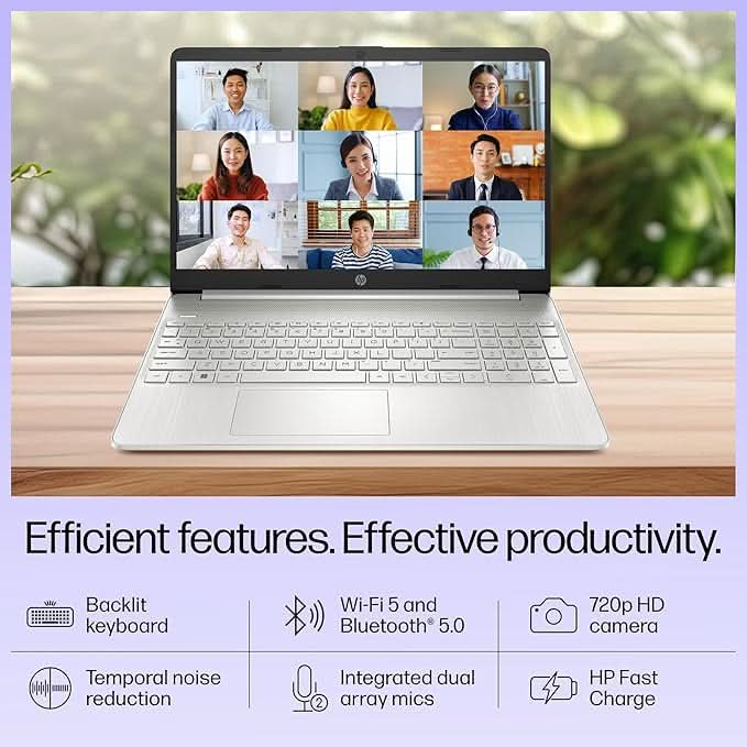 HP 15S-FQ5327TU [CI3-1215U 12TH GEN/8GB/512GB SSD/WIN11 HOME+MSO/15.6 INCH/INTEGRATED GRAPHICS /1 YEAR(S)/SILVER]