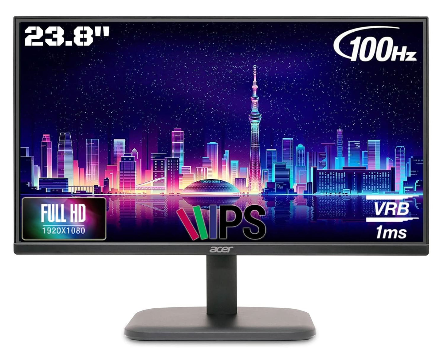 Acer EK240Y E 23.8 Inch IPS Full HD 1920x1080 Backlit LED LCD Monitor