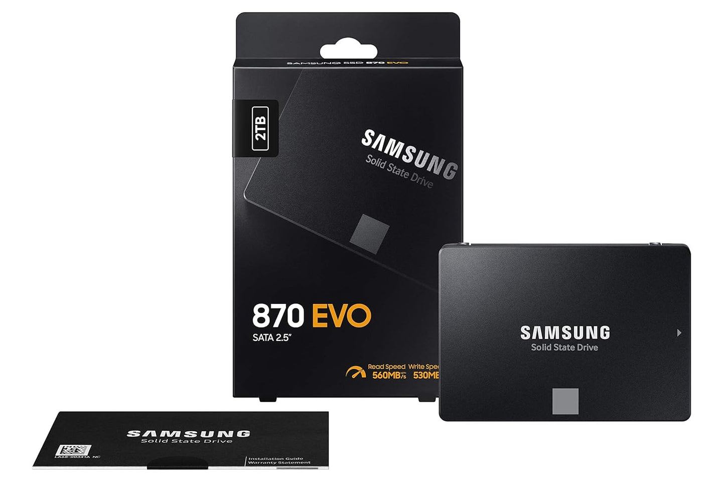 SAMSUNG 870 EVO 2TB SATA 6.35 CM (2.5 INCH) INTERNAL SOLID STATE DRIVE (SSD) (MZ-77E2T0)