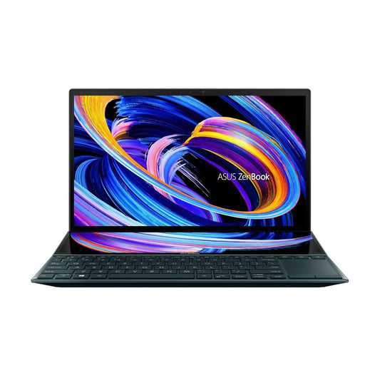 ASUS ZenBook Duo 14 (2021) Dual Screen Laptop, Intel Evo Core i7-1165G7 11th Gen 14 inch(35cm) FHD Business Touch Laptop (16GB/1TB SSD/Iris Xe Graphics/Office 2019/Win 10 Home, Celestial Blue/1.57 Kg) - UX482EA-HY777TS