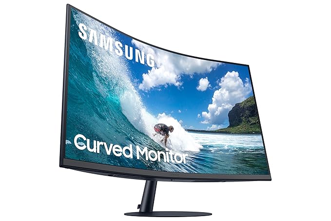 SAMSUNG 27 INCH LC27T550FDW FHD CURVED MONITOR