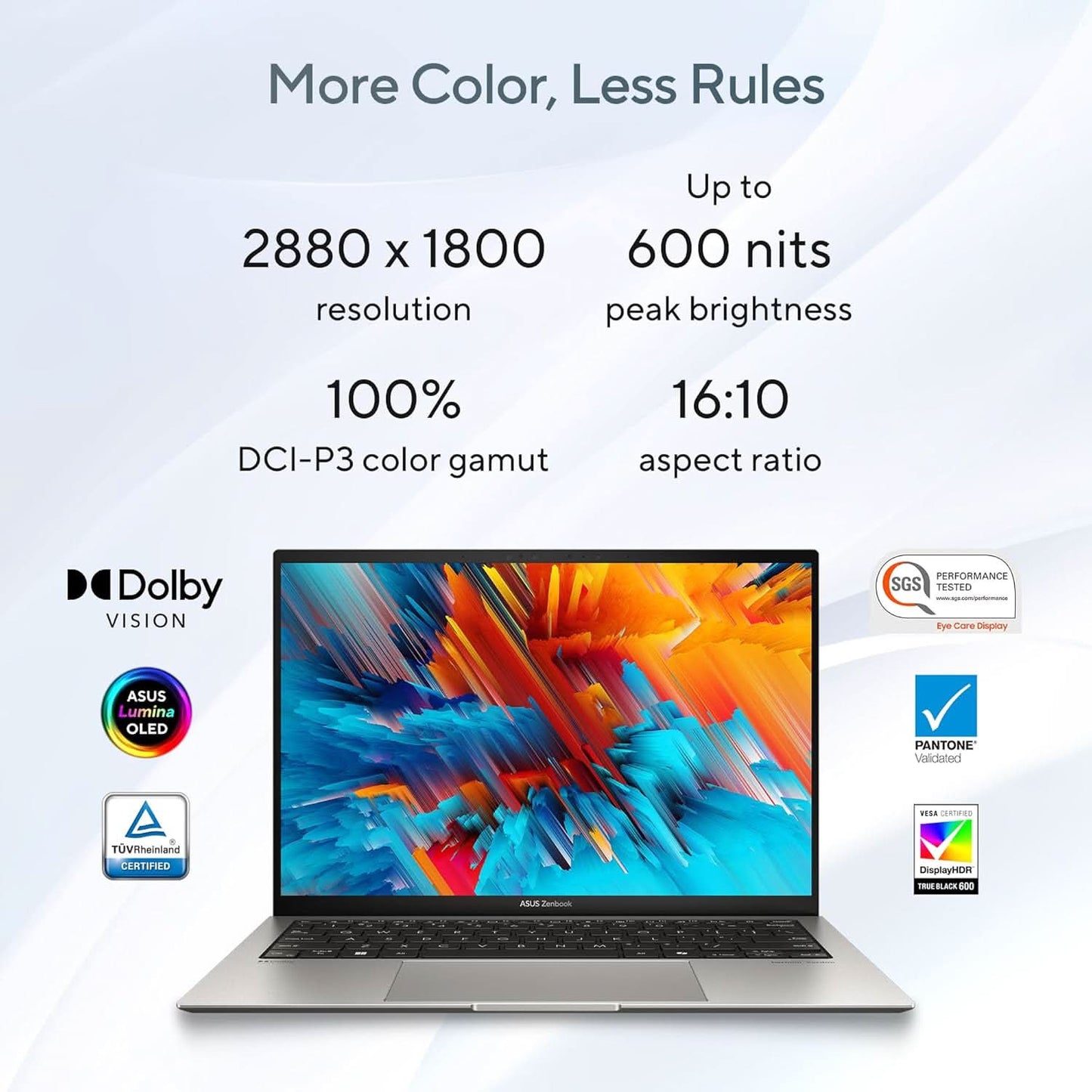 ASUS ZENBOOK S 13 OLED (2024), 13 INCH (33.78CM) 3K OLED 16: 10, INTEL CORE ULTRA 7 155U, BUILT-IN AI, THIN & LIGHT LAPTOP (32GB/1TB SSD/WIN11/OFFICE 2021/BASALT GREY/1 KG), UX5304MA-NQ762WS