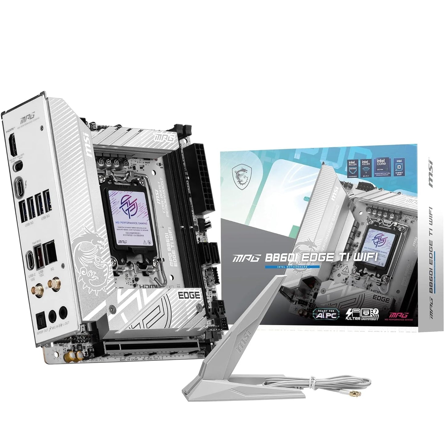 MSI B860I MPG EDGE TI WIFI LGA1851 MINI-ITX MOTHERBOARD