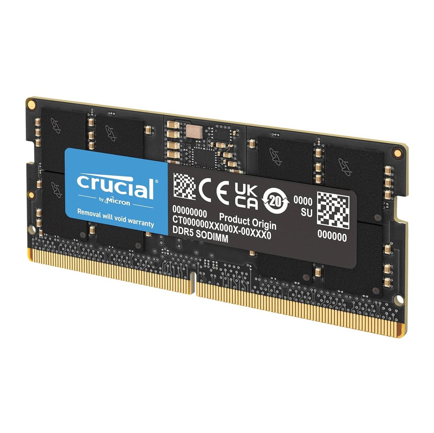 CRUCIAL 8GB DDR5-4800 SODIMM CL40 (16GBIT) RAM CT8G48C40S5