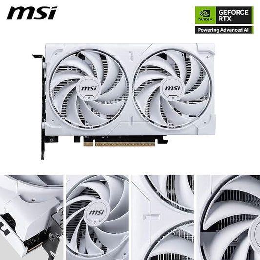 MSI GeForce RTX 5060 8G Ventus 2X OC White Graphic Card