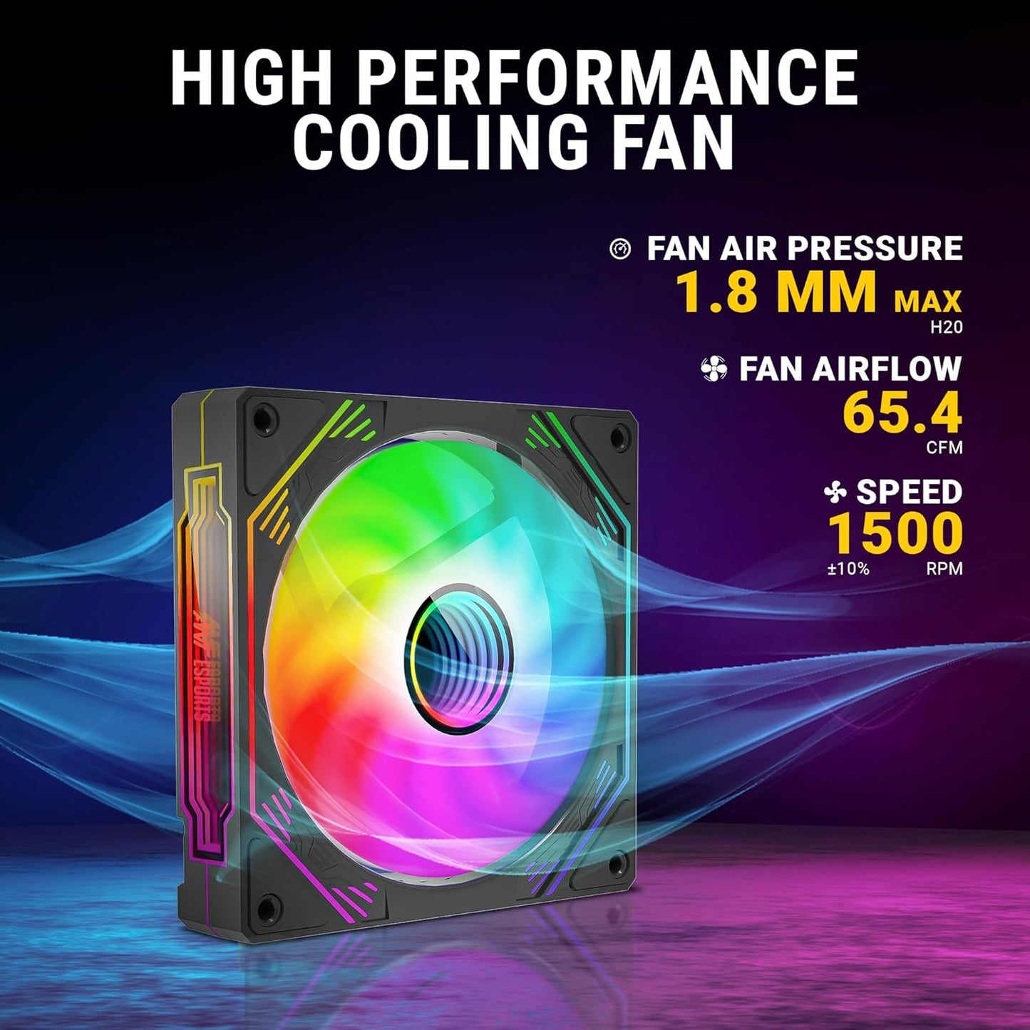 ANT ESPORTS SCIFLOW ARGB BLACK CABINET FAN TRIPLE PACK