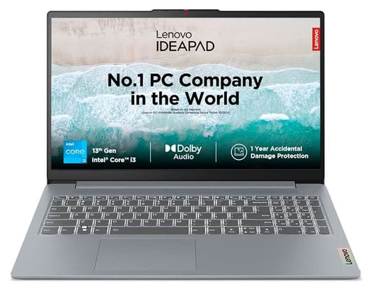Lenovo IdeaPad Slim 3 13th Gen Intel Core i3-1315U, 8GB RAM, 512GB SSD, 15.6 Inch, FHD, Windows 11 and MSO 24, Grey