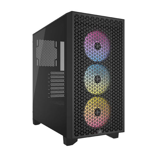 CORSAIR 3000D RGB AIRFLOW TEMPERED GLASS MID-TOWER, BLACK