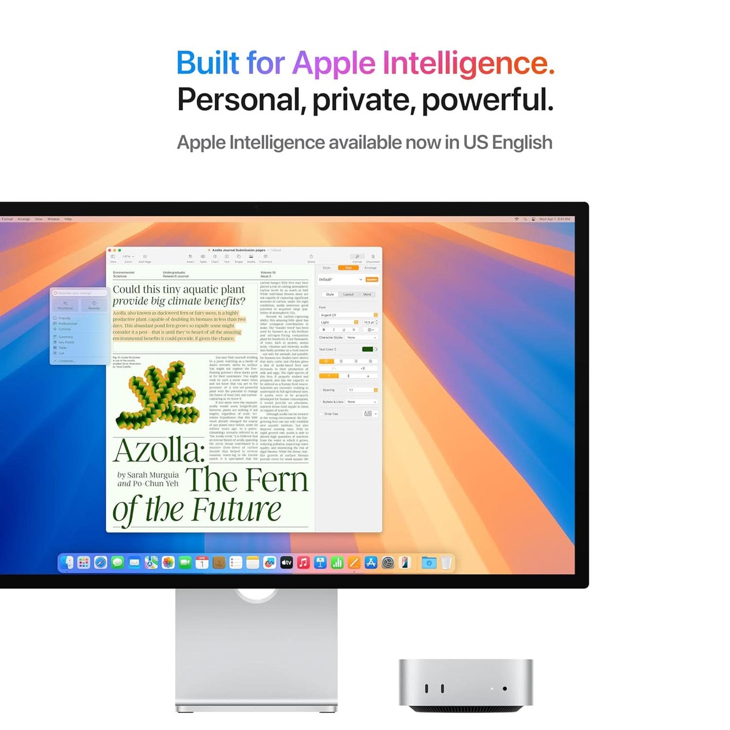 APPLE 2024 MAC MINI DESKTOP COMPUTER WITH M4 PRO CHIP WITH 12CORE CPU AND 16CORE GPU: BUILT FOR APPLE INTELLIGENCE, 24GB UNIFIED MEMORY, 512GB SSD STORAGE, GIGABIT ETHERNET. WORKS WITH IPHONE/IPAD