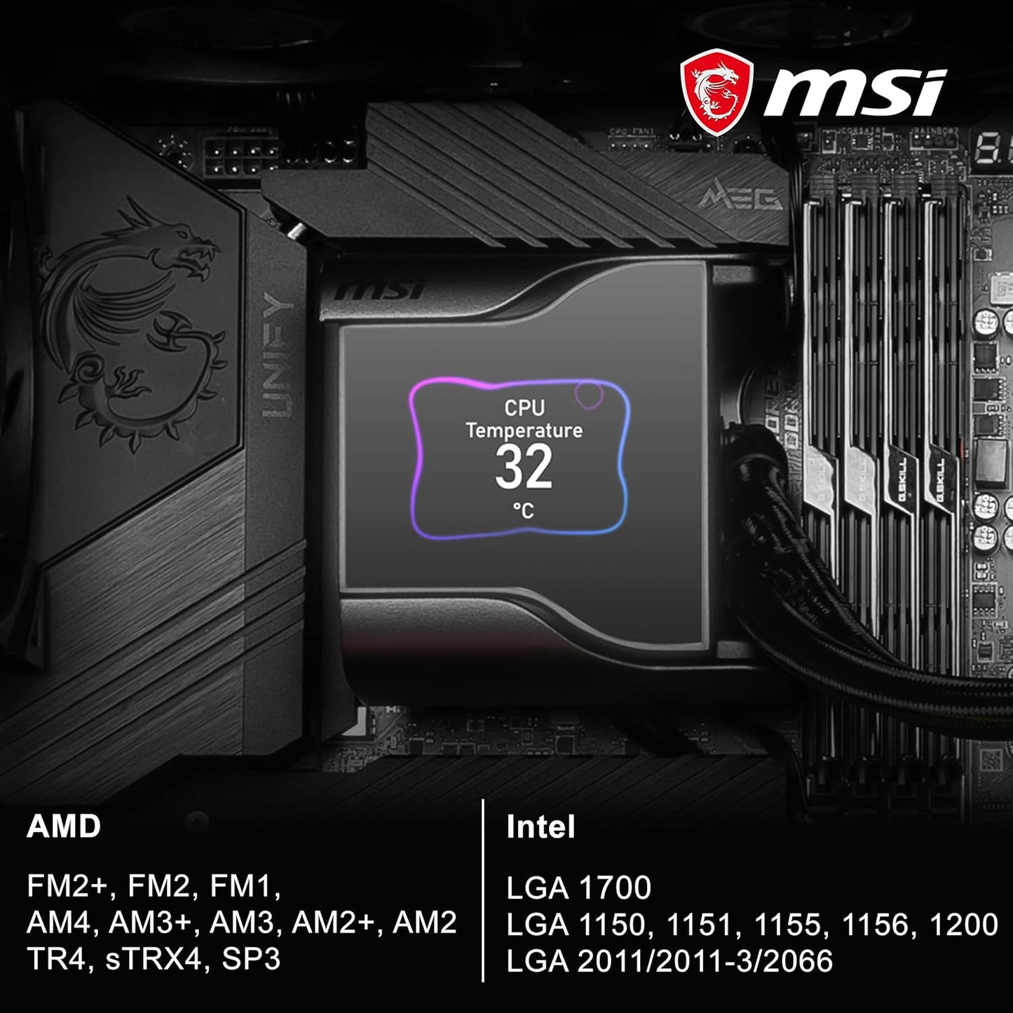 MSI MAG CORELIQUID S360 360MM AIO LIQUID COOLER BLACK