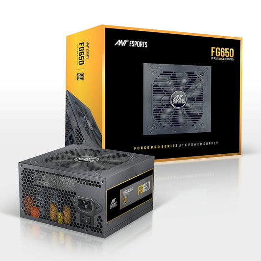 ANT ESPORTS FG650 V2 80 PLUS GOLD CERTIFIED MODULAR GAMING POWER SUPPLY