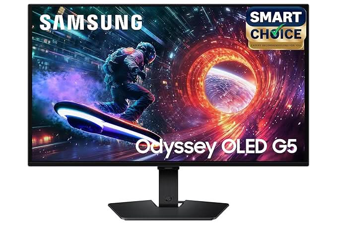Samsung 27 Inch Odyssey QD-OLED G5 Gaming Monitor LS27FG502SWXXL