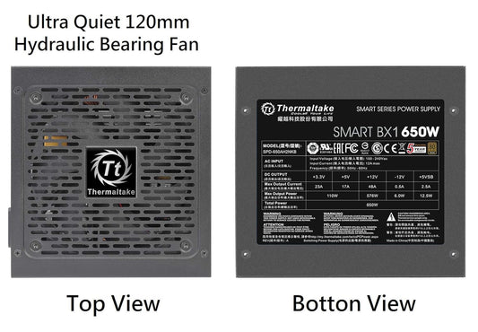 THERMALTAKE SMART BX1 650W 80 PLUS BRONZE NON MODULAR POWER SUPPLY, PS-SPD-0650NNFABU-1