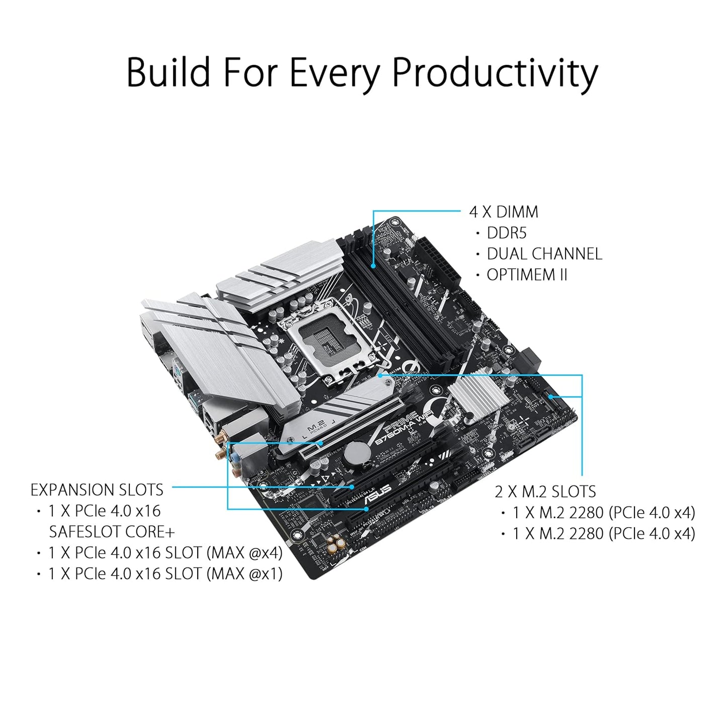 ASUS PRIME B760M-A WIFI MOTHERBOARD