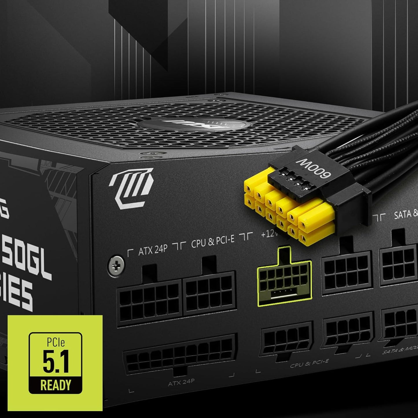 MSI MAG A850GL PCIE5 850W 80 PLUS GOLD FULLY MODULAR POWER SUPPLY