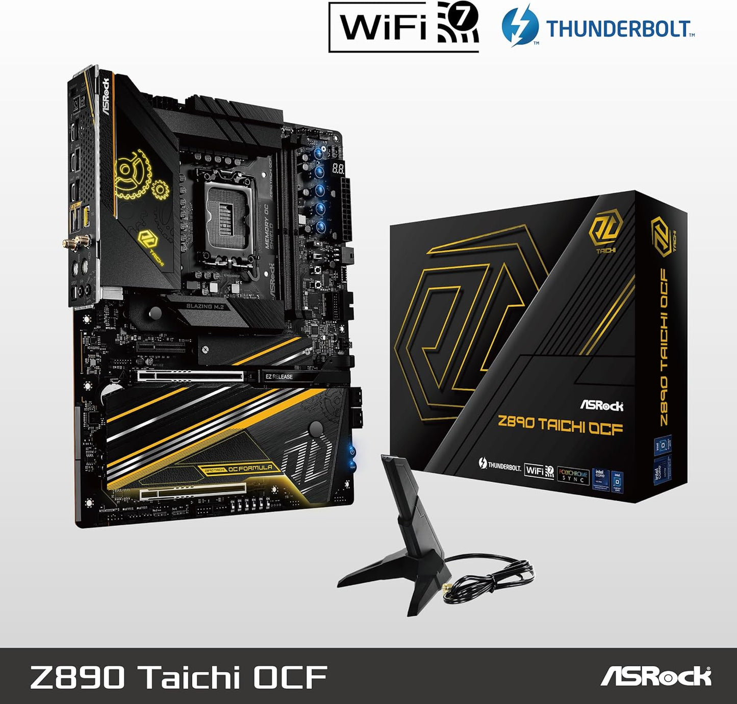 ASROCK Z890 TAICHI OCF INTEL CORE ULTRA LGA1851 DDR5 M-ATX MOTHERBOARD