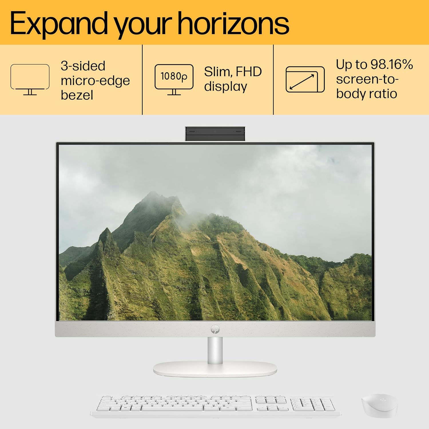 HP ALL-IN-ONE PC 13TH GEN INTEL CORE I5 27 INCH (68.6CM) FHD 16GB RAM,