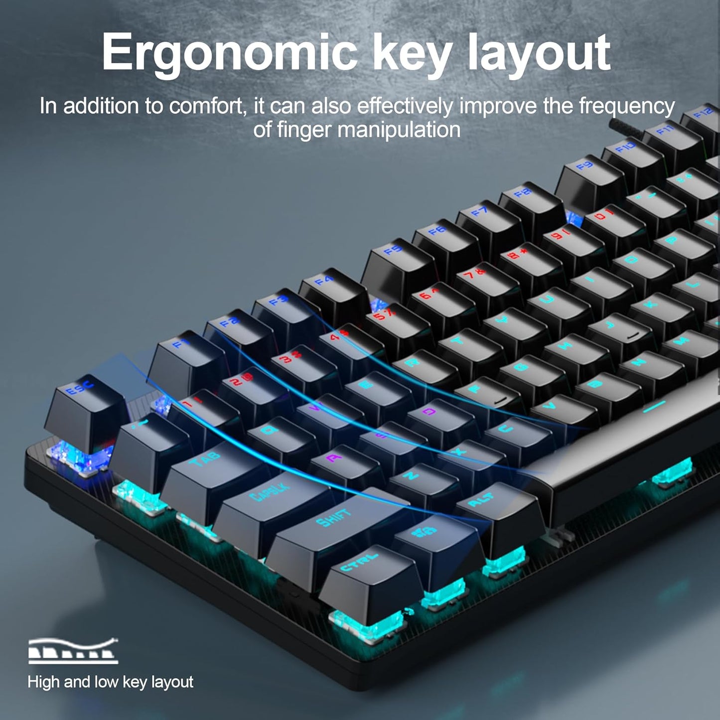 AULA S2022 BLACK MECHANICAL GAMING KEYBOARD