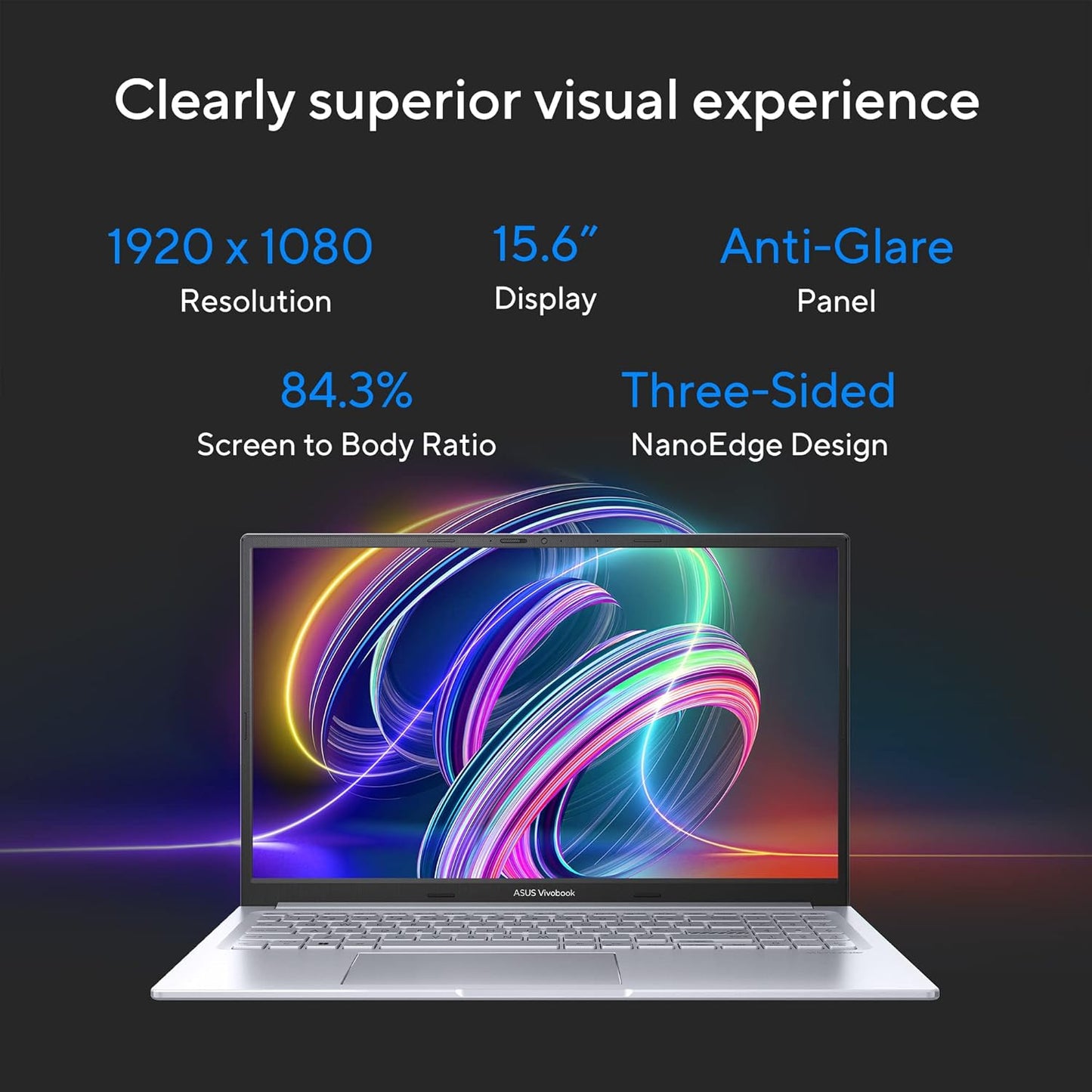 ASUS VIVOBOOK 15X INTEL CORE I5-1335U / 16GB (8*2) DDR4 / 512GB PCIE 4.0 SSD / 15.6-INCH / FHD (1920 X 1080) 16:9 /COOL SILVER /BACKLIT KB / WIN 11 HOME / MS OFFICE LAPTOP K3504VAB-NJ542WS