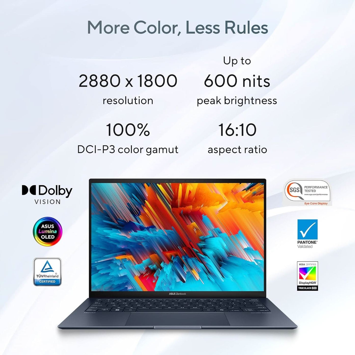 ASUS ZENBOOK S 13 OLED (2024), 13 INCH (33.78CM) 3K OLED 16: 10, INTEL CORE ULTRA 7 155U, BUILT-IN AI, THIN & LIGHT LAPTOP (16GB/1TB SSD/WIN11/OFFICE 2021/PONDER BLUE/1 KG), UX5304MA-NQ751WS