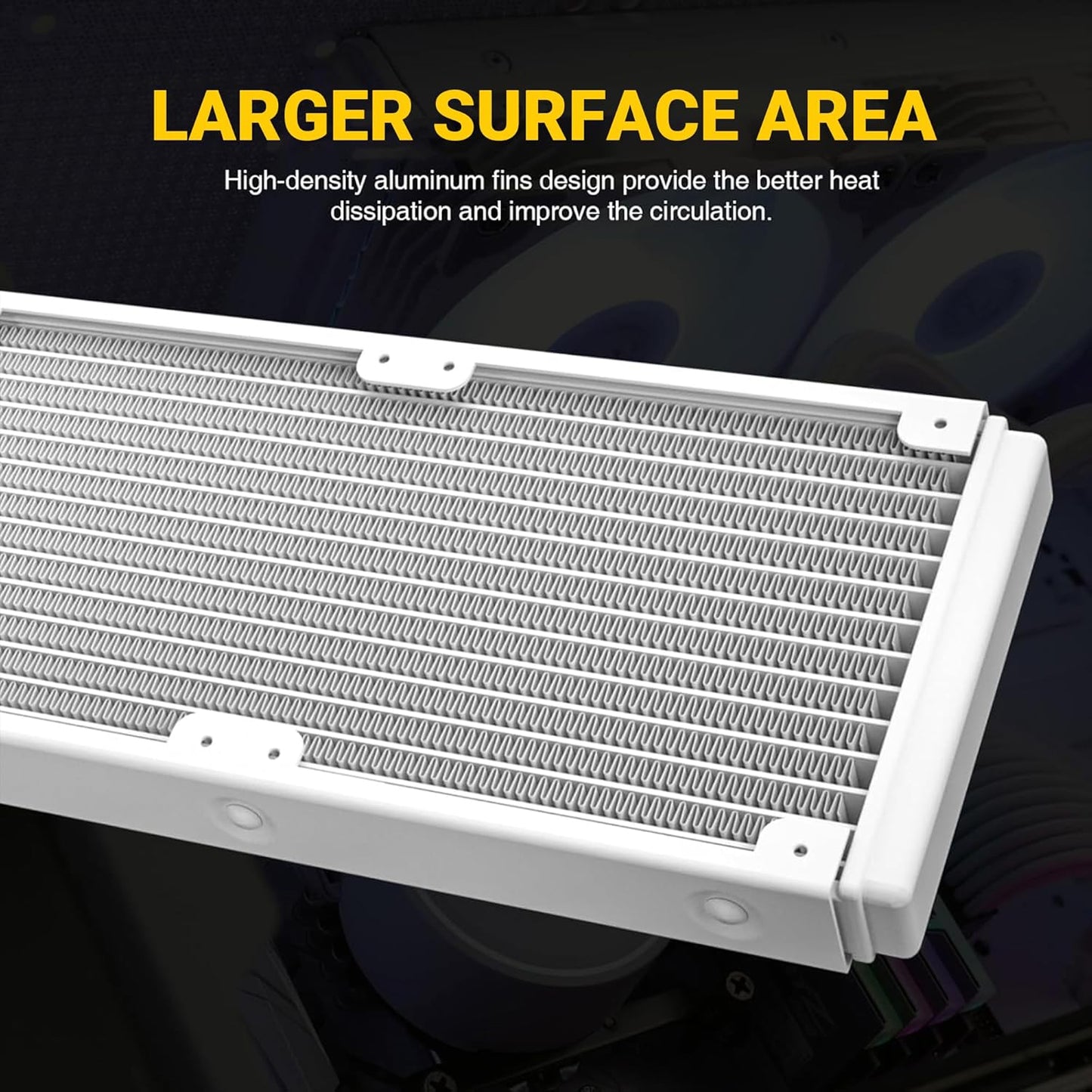 ANT ESPORTS CPU COOLER ICE-360 ARGB WITH WHITE