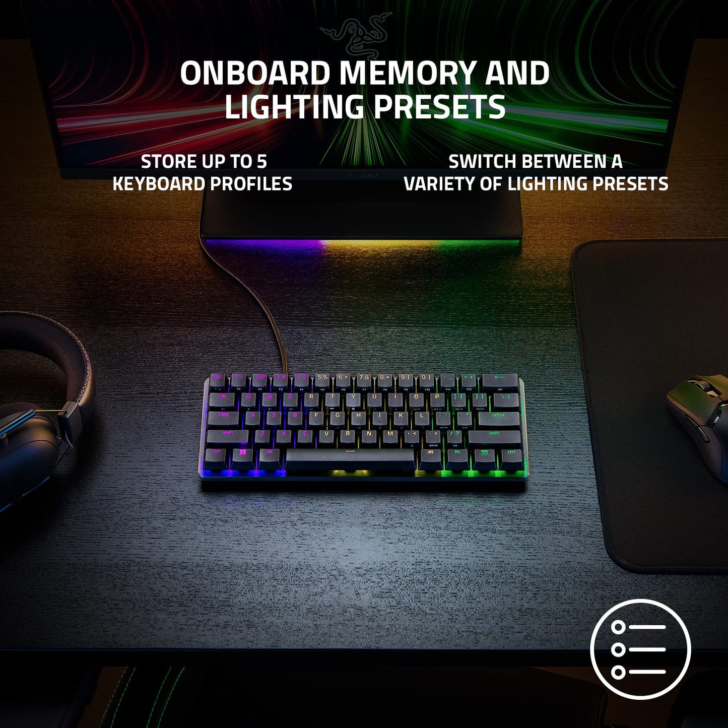 Razer Huntsman Mini Analog - 60% Analog Optical Gaming Keyboard (Analog Switch) - US Layout - FRML Packaging