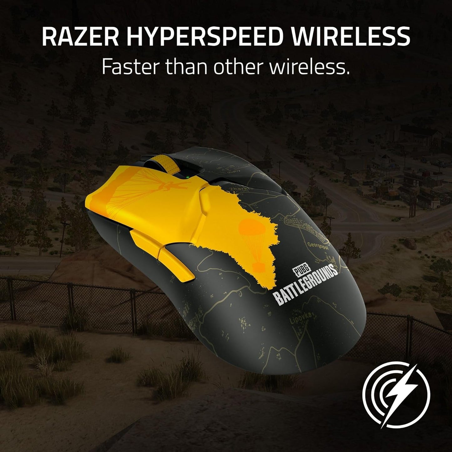 Razer Viper V2 Pro - Wireless Gaming Mouse - PUBG: Battlegrounds Edition - World Packaging