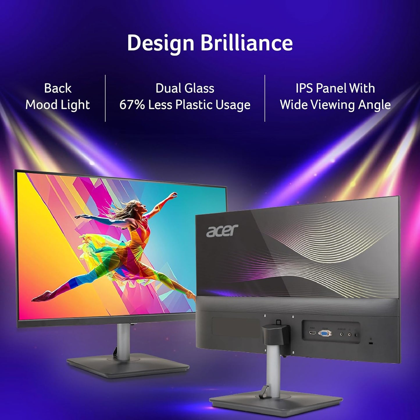 Acer RS272 27 Inch Full HD IPS Ultra-Thin (6.9mm) Backlit LED Monitor