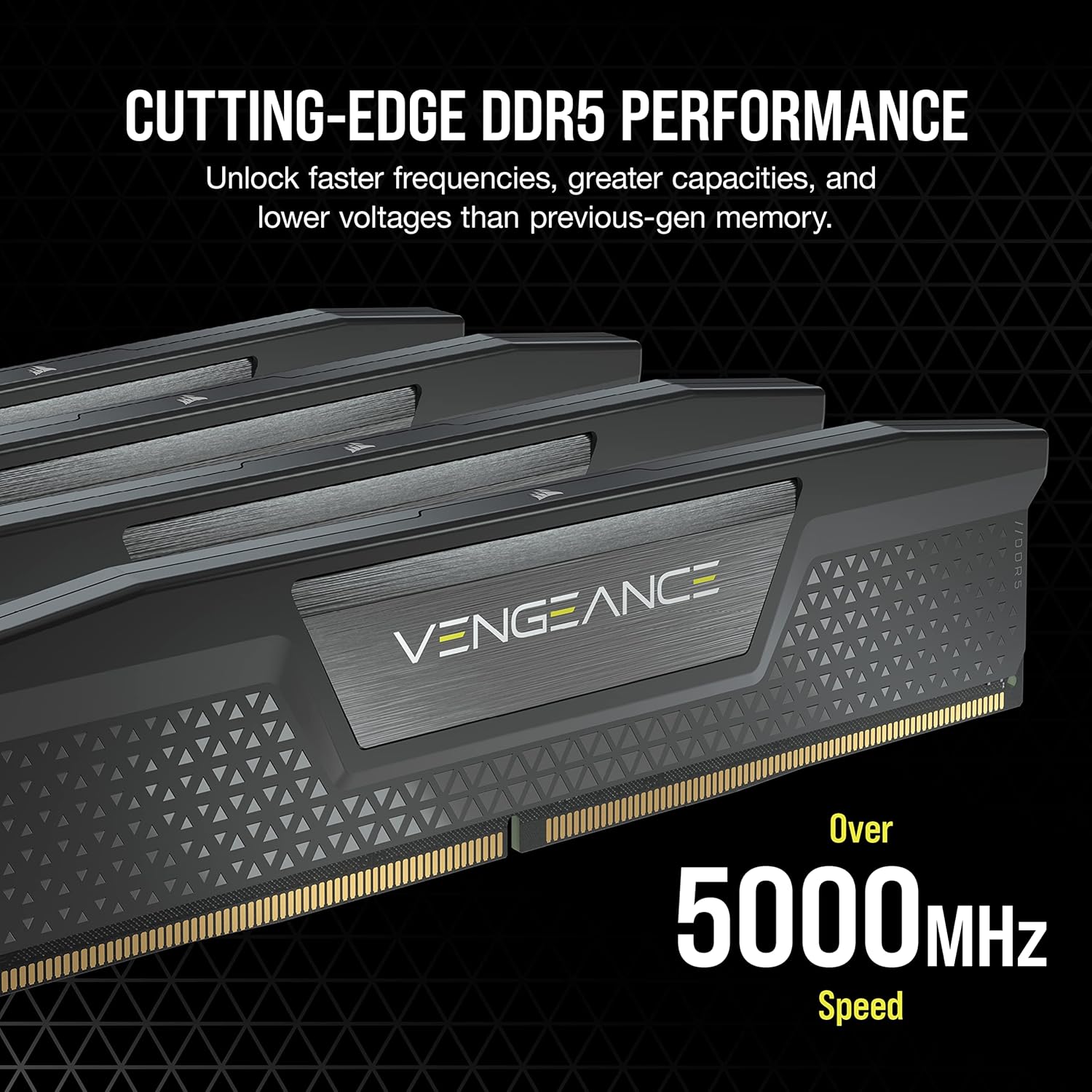 CORSAIR VENGEANCE 32GB RAM (1X32GB) DDR5 DRAM 5200MHZ BLACK CMK32GX5M1