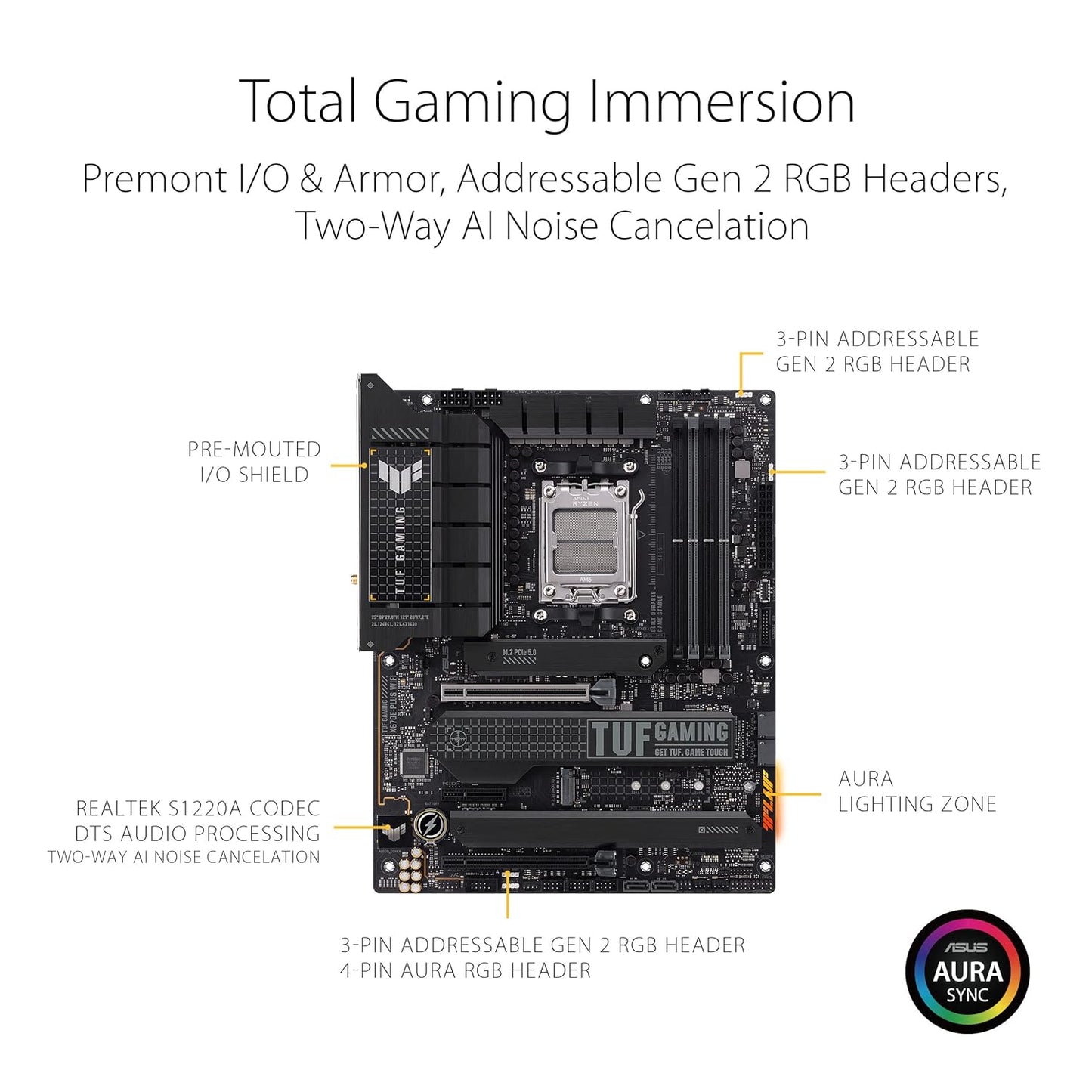 ASUS TUF GAMING X670E-PLUS WIFI DDR5 AMD MOTHERBOARD