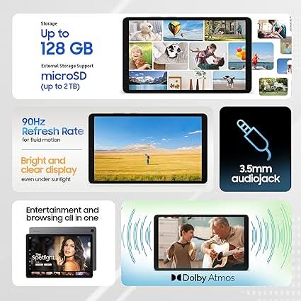 SAMSUNG GALAXY TAB A11 4GB RAM 64GB ROM WIFI, 4G