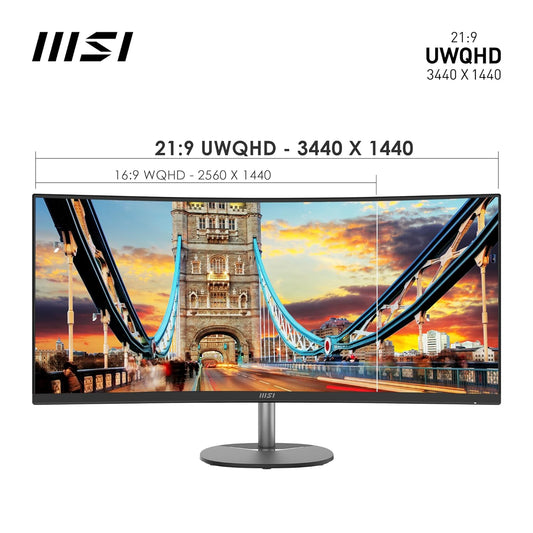 MSI PRO MP341CQ 34-INCH 2K UWQHD 3440X1440 COMPUTER MONITOR