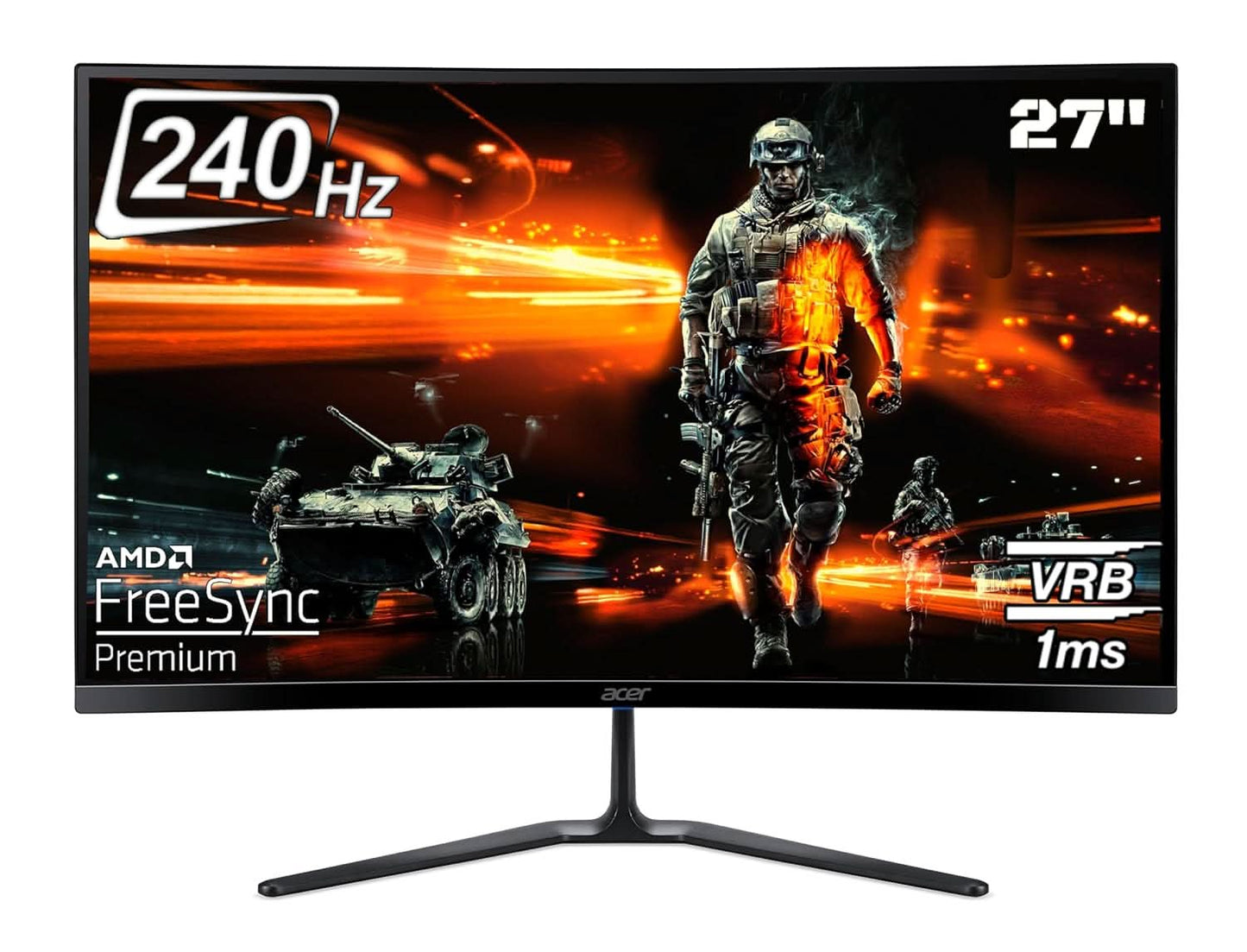 Acer ED270 X2 27 Inch Full HD 1500 R Curved Gaming Backlit LED LCD Monitor