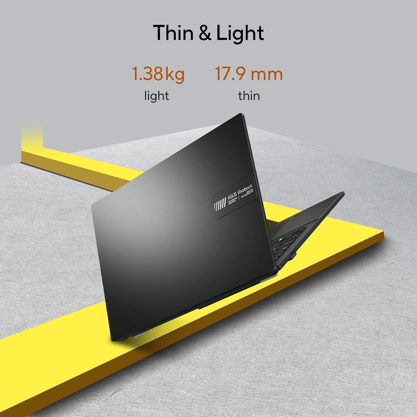 ASUS VIVOBOOK GO 14, AMD RYZEN 5 7520U,THIN & LIGHT LAPTOP (AMD RADEON IGPU/16GB RAM/512GB SSD/FHD/14/60HZ/42WHRS/WINDOWS 11/M365 BASIC (1YEAR)*/OFFICE HOME 2024/MIXED BLACK/1.38 KG) E1404FA-NK5542WS