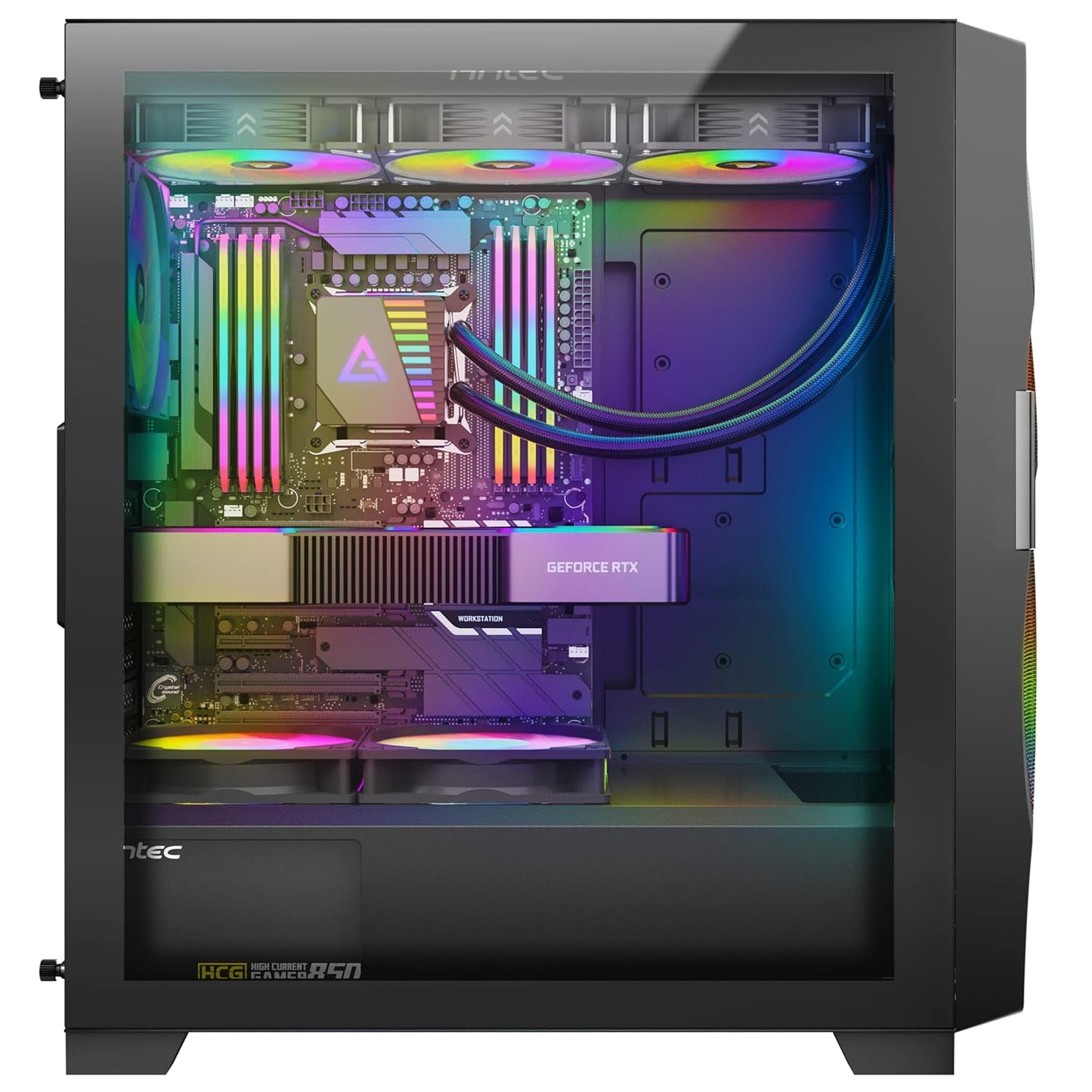 ANTEC DF700 FLUX ARGB ATX MID TOWER CABINET (BLACK)