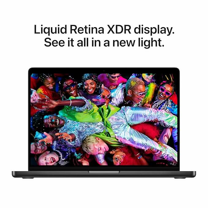 Apple 14-inch MacBook Pro M5 chip with 10 core CPU and 10 core GPU, 24GB, 1TB SSD - Space Black