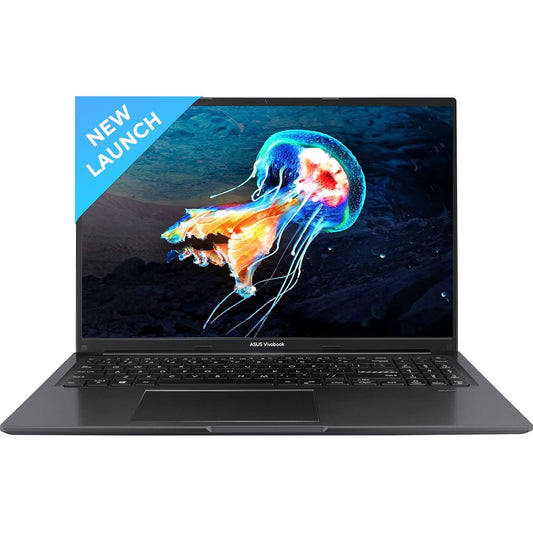 ASUS Vivobook 16 (2023), AMD Ryzen 7 7730U, 16 inch (40.64 cm) WUXGA, Thin & Light Laptop (16GB/512GB SSD/Windows 11/Office 2021/Alexa Built-in/Backlit KB/FP Sensor/Indie Black/1.88 kg), M1605YA-MB741WS