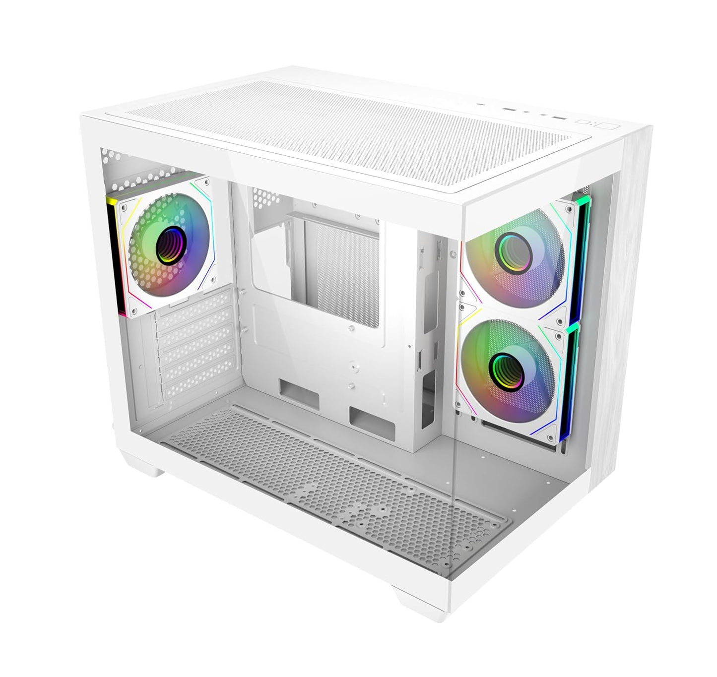 Cooler Master Elite 481 Wood Computer Case- White