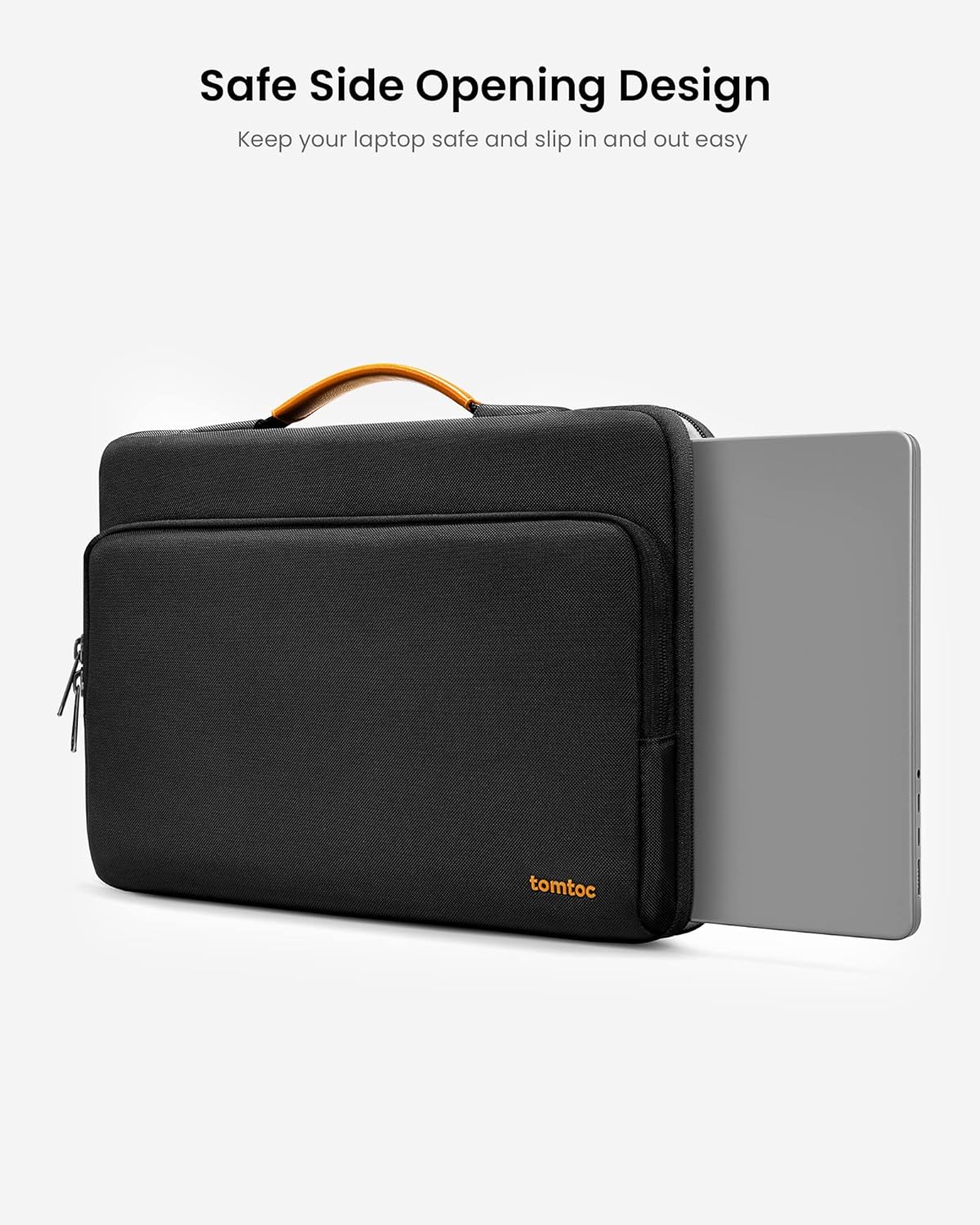 TOMTOC DEFENDER-A14 LAPTOP BRIEFCASE 13 INCH-BLACK