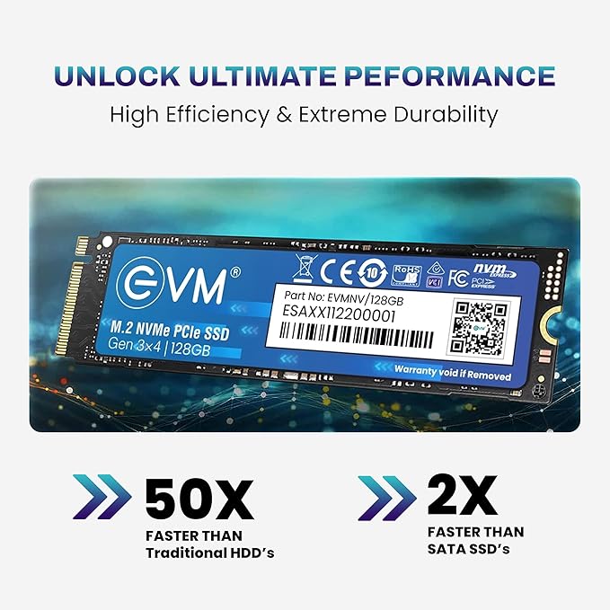 EVM 128GB NVME M.2 INTERNAL SSD EVMNV/128GB