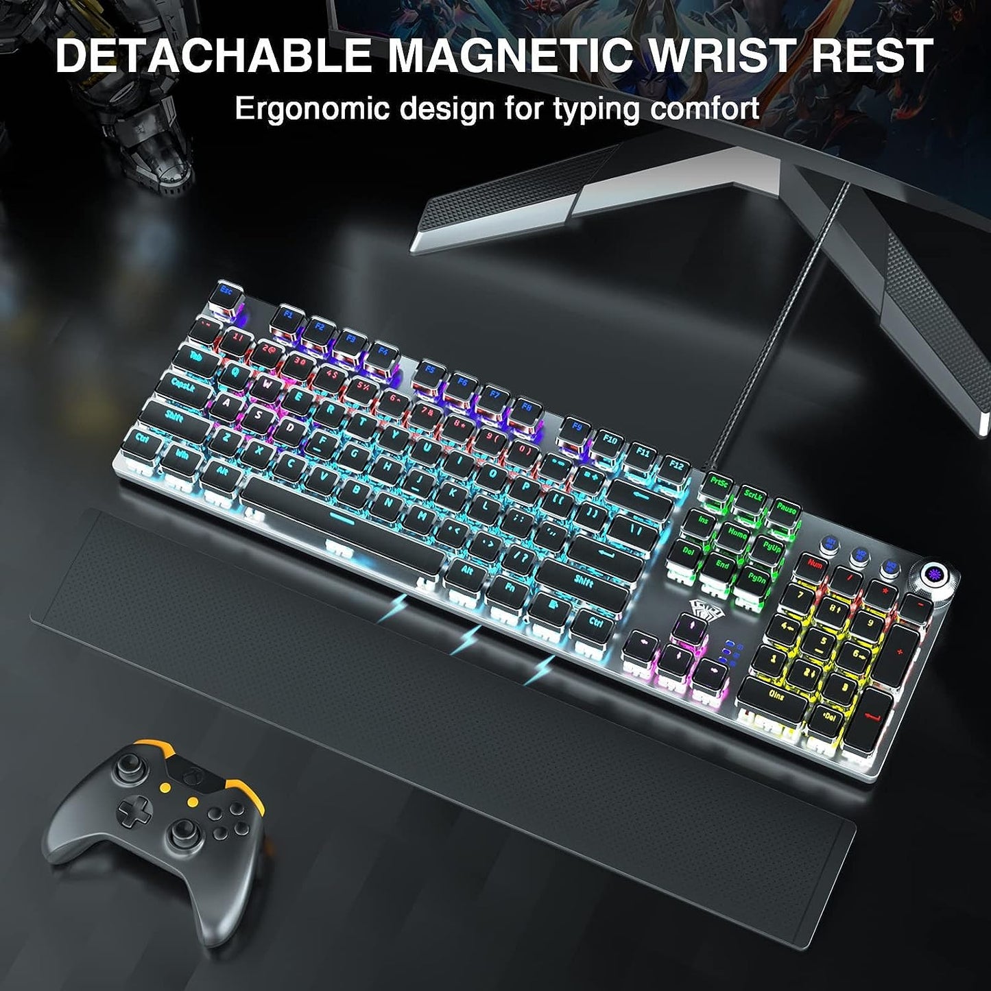 AULA F2088 BLACK MECHANICAL GAMING KEYBOARD