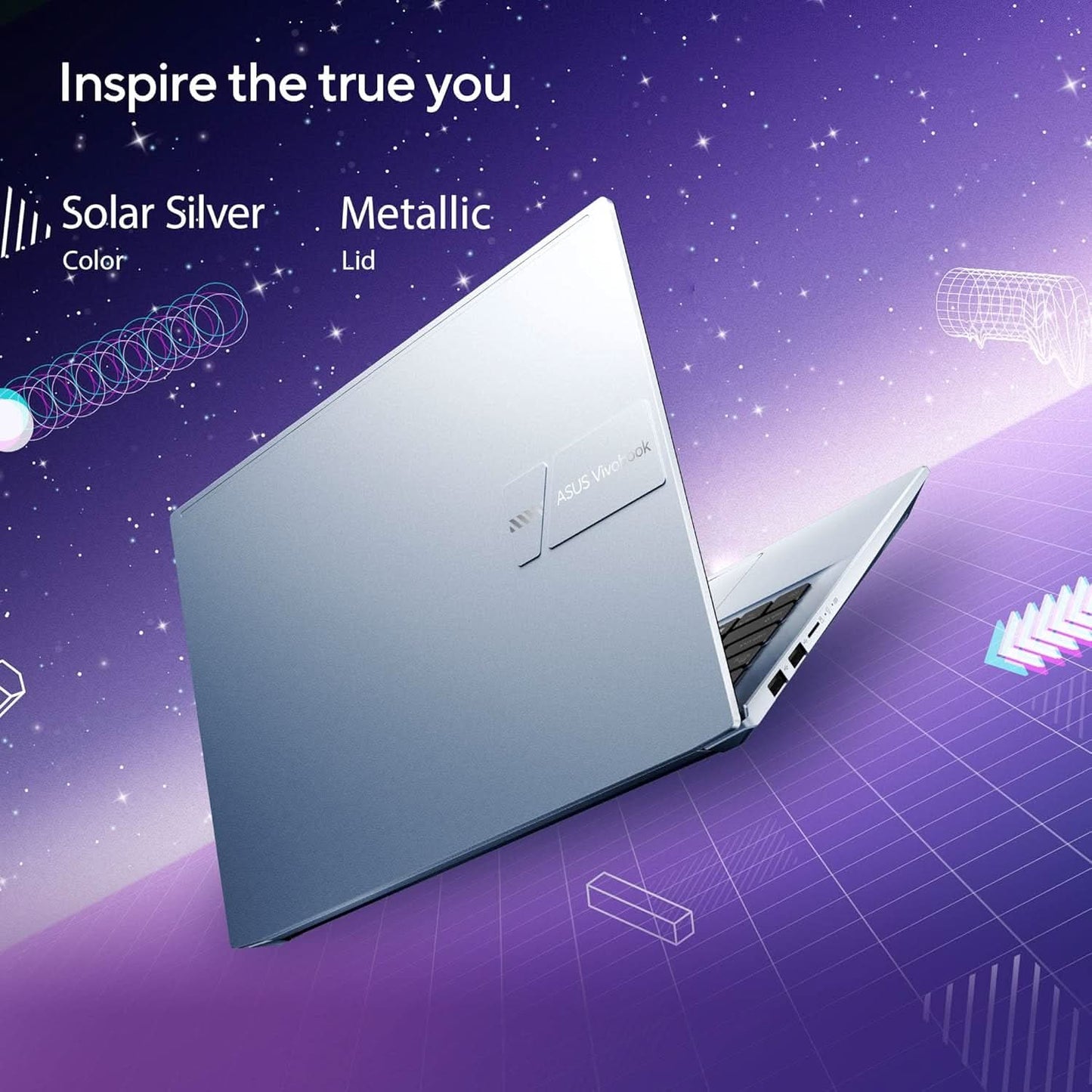 ASUS Vivobook Pro 14 OLED, 14-inch (35.56 cms) 2.8K OLED 16:10 90Hz, AMD Ryzen 7 5800H, Thin and Light Laptop (16GB/512GB SSD/Integrated Graphics/Windows 11/Office 2021/Silver/1.4 kg), M3400QA-KM702WS