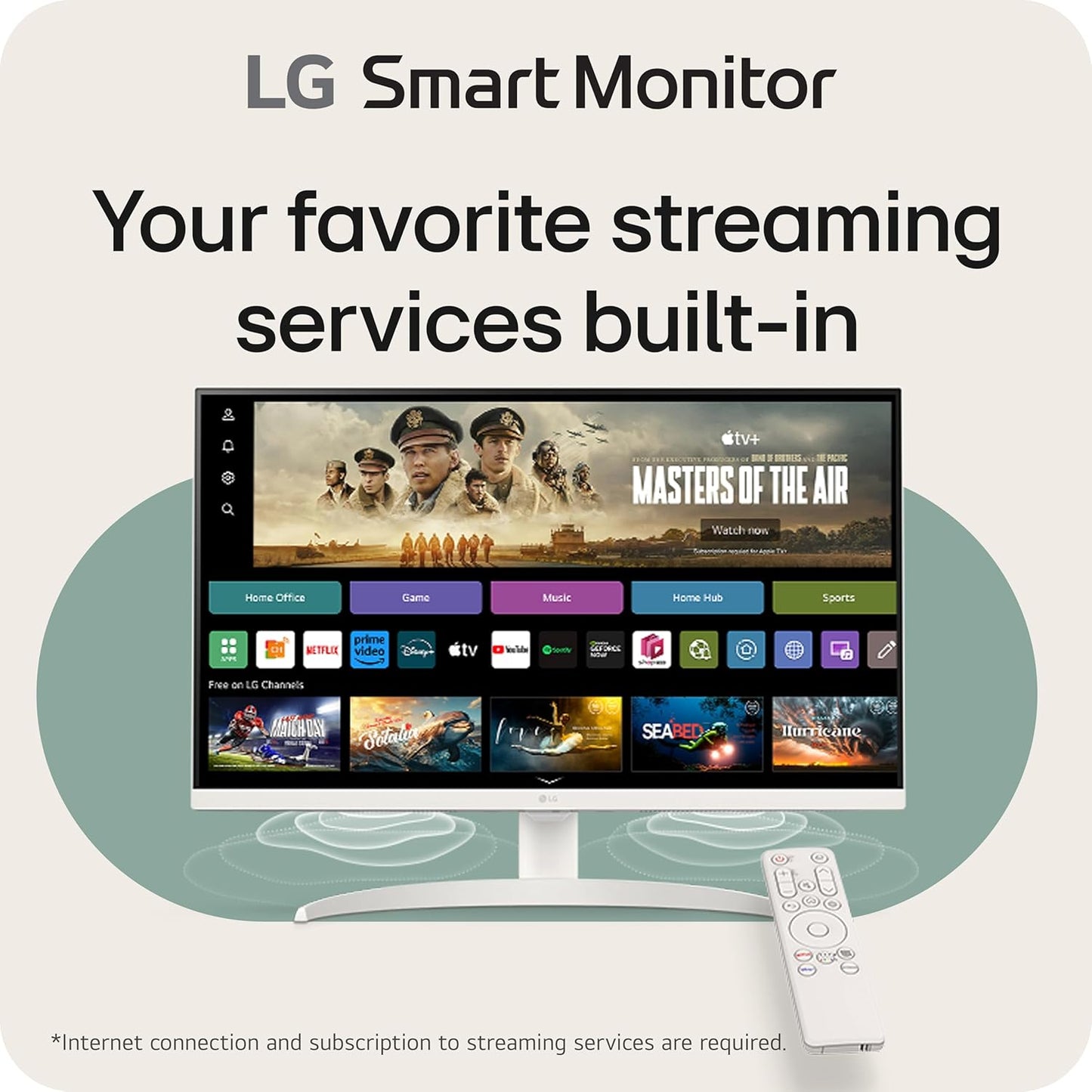 LG 27SR75U-W 27 inch 4K UHD Smart Monitor, White