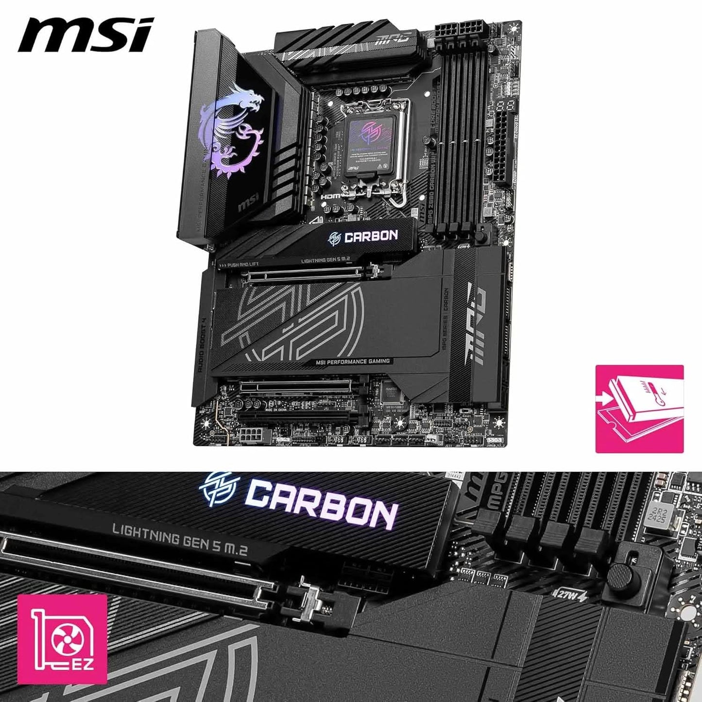 MSI MPG Z890 Carbon WiFi Motherboard