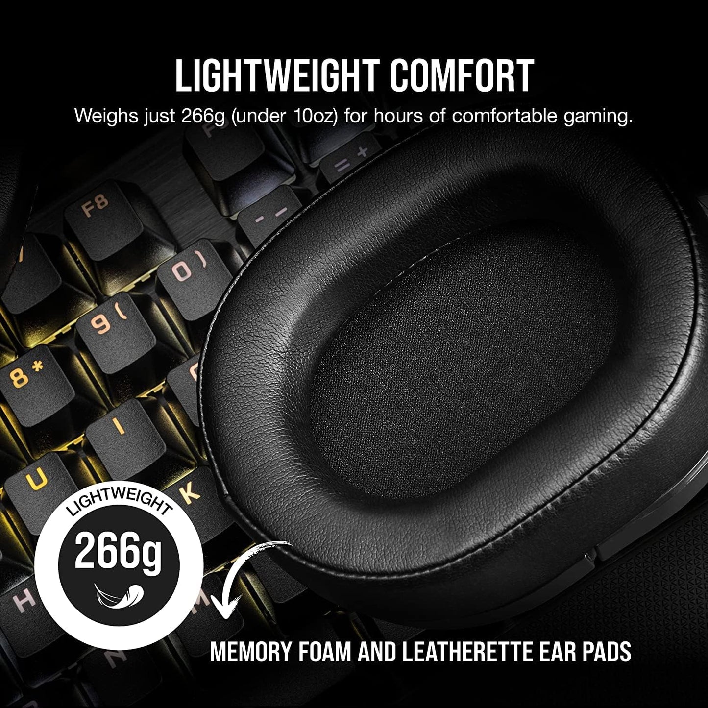 CORSAIR HS55 WIRELESS HEADSET CARBON