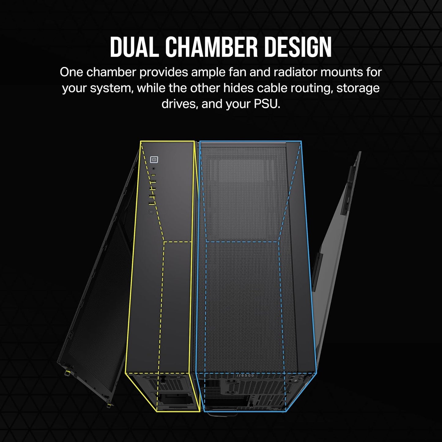 CORSAIR 6500X TEMPERED GLASS MID-TOWER, BLACK